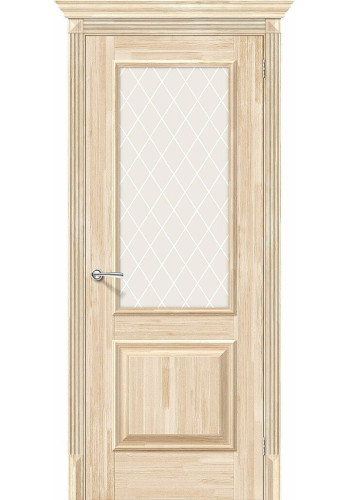 Межкомнатная дверь Классико-13, со стеклом, цвет Без отделки