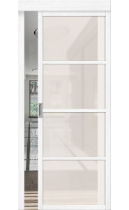 Межкомнатная дверь Твигги-11.3, со стеклом, цвет Snow Melinga